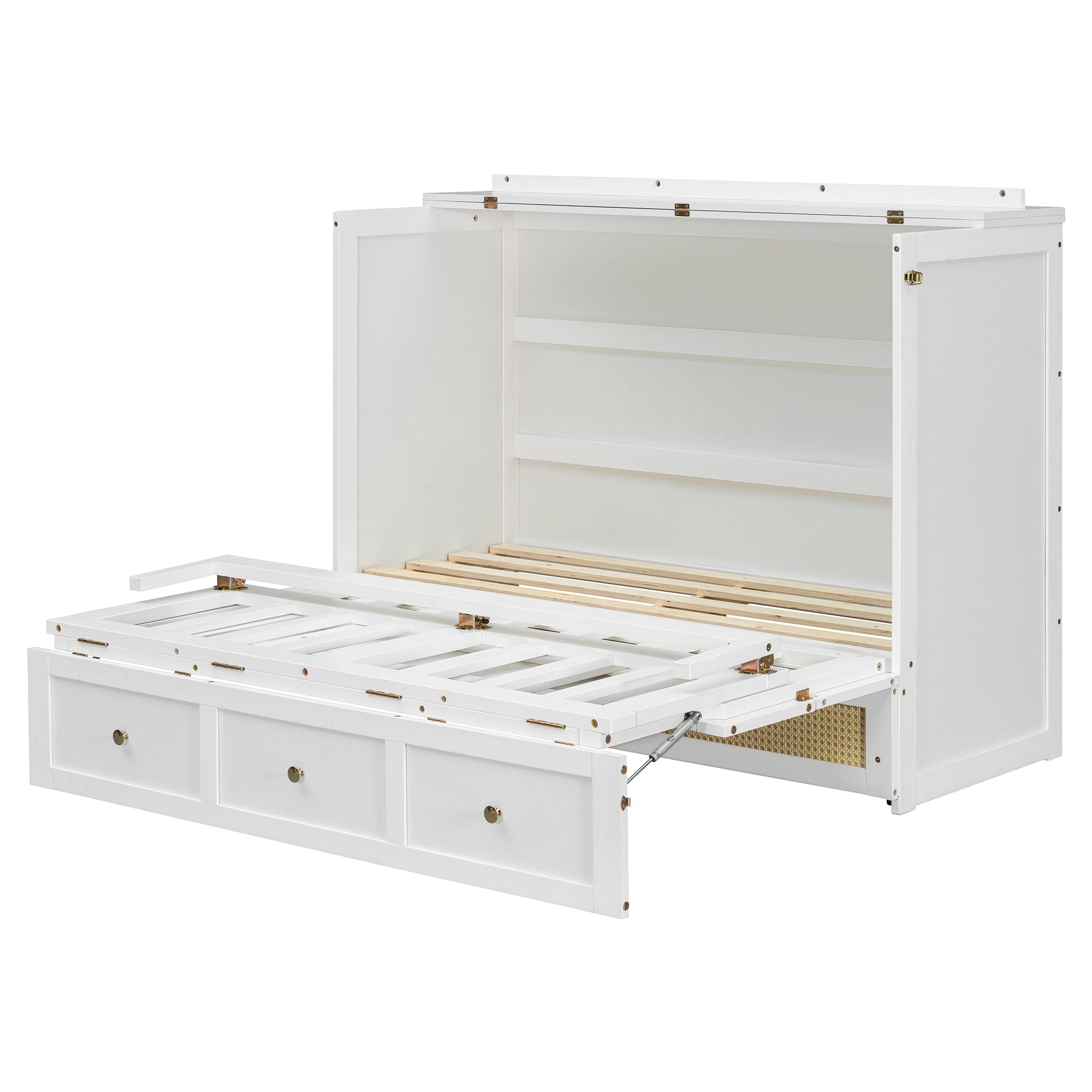 Full Size Murphy Bed with Large Drawers