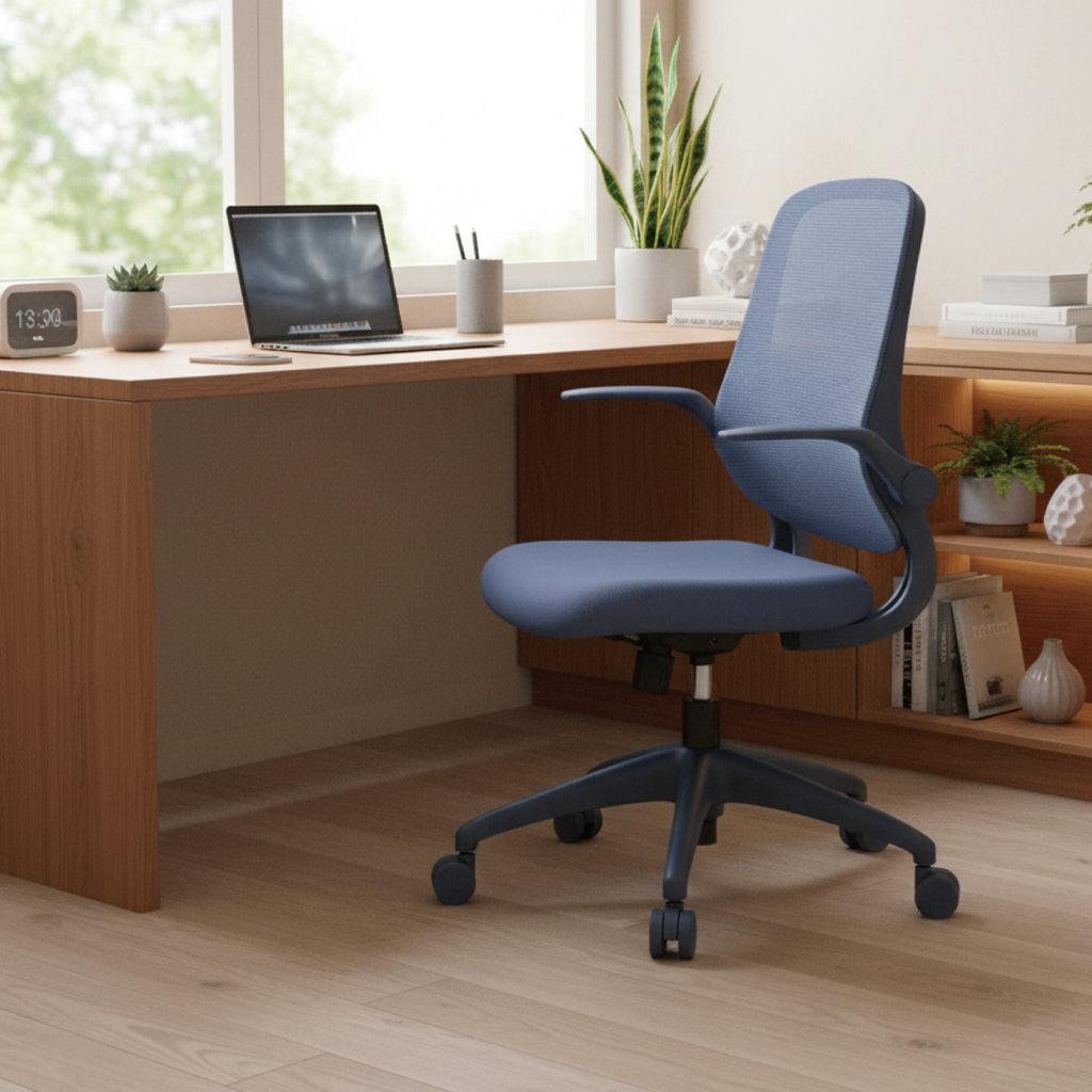 Colorful Ergonomic Office Chair with Flip-Up Armrests