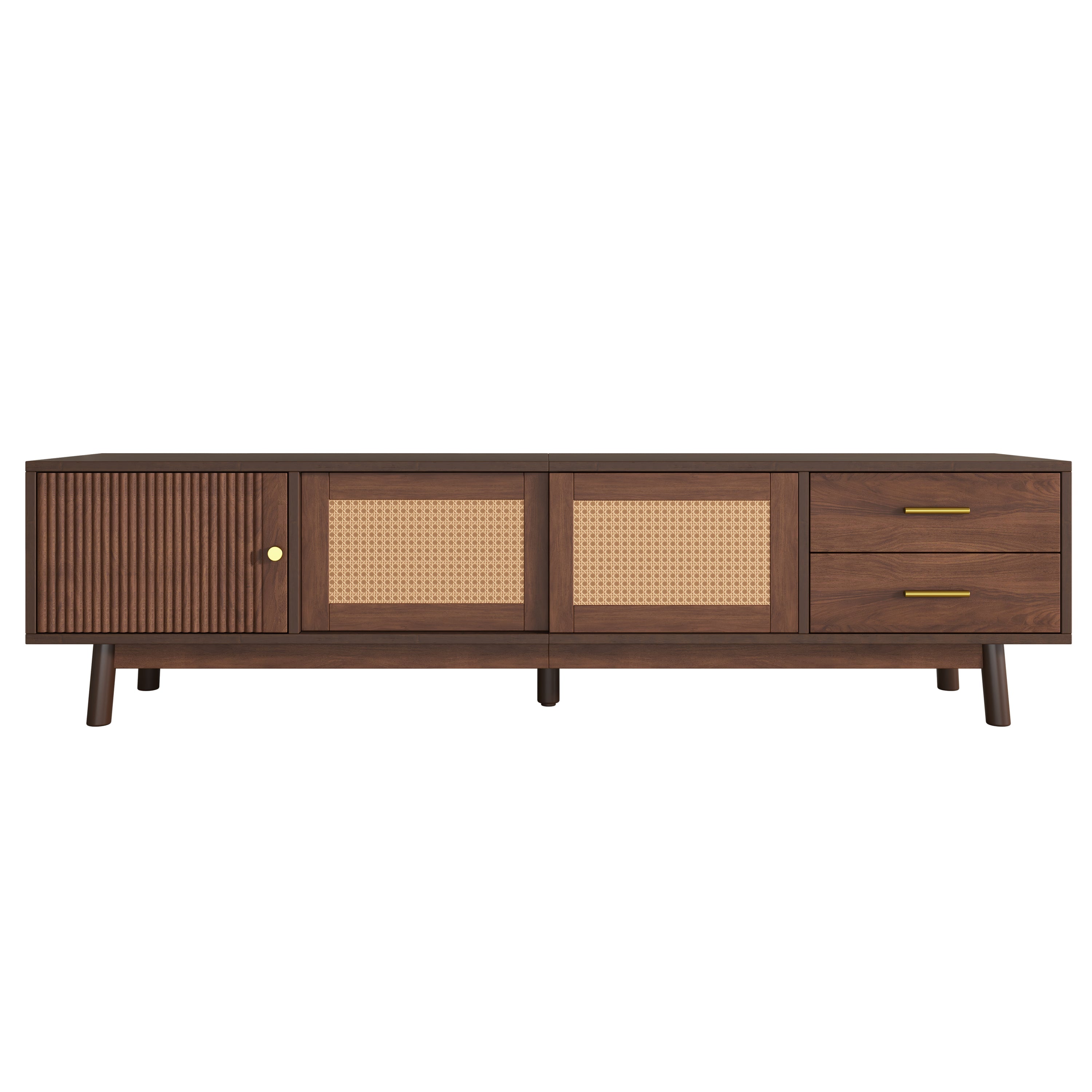 Mid Century Modern TV Stand for 80' TVs