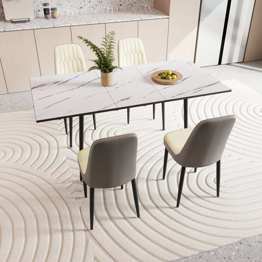 47'-63' Expandable Dining Table and Chair Set