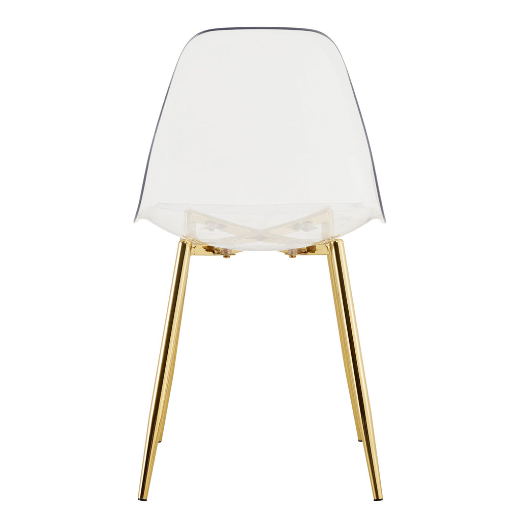 Modern Minimalist Transparent Metal Dining Chairs