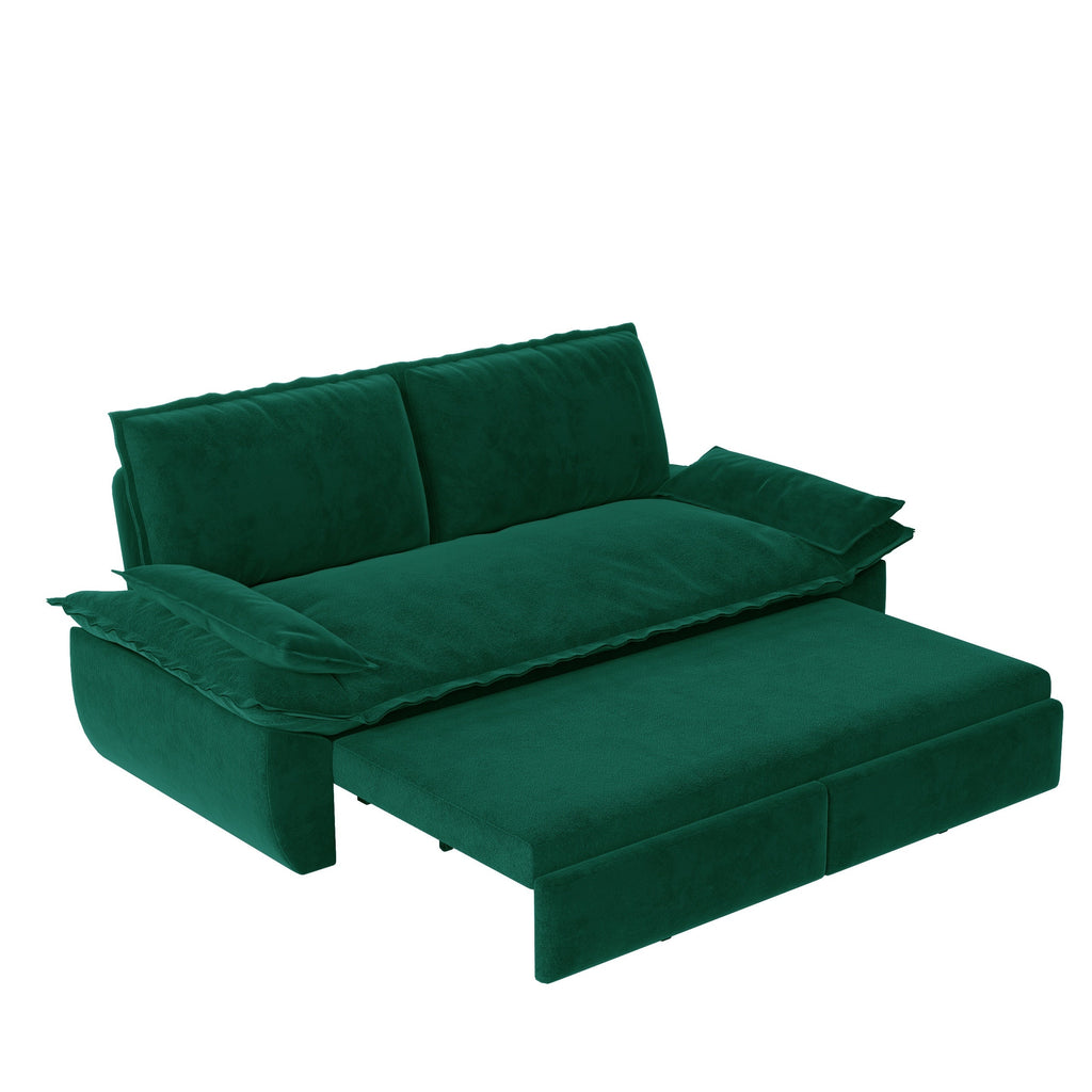 73.2" 3-in-1 Queen Convertible Sleeper Sofa Bed
