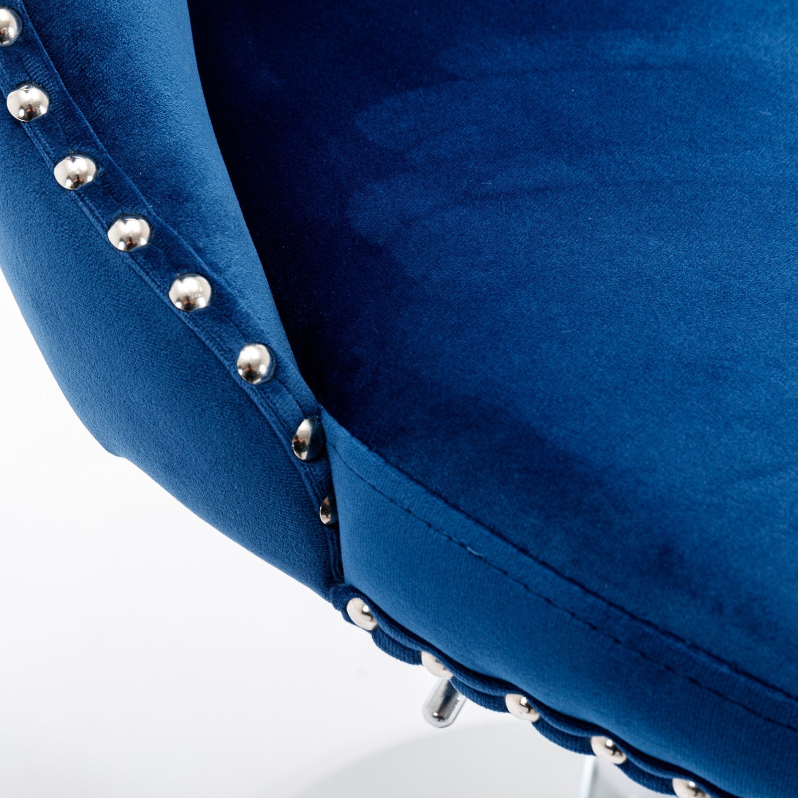 25-33 Inch Modern Velvet Swivel Barstools (Set of 2)