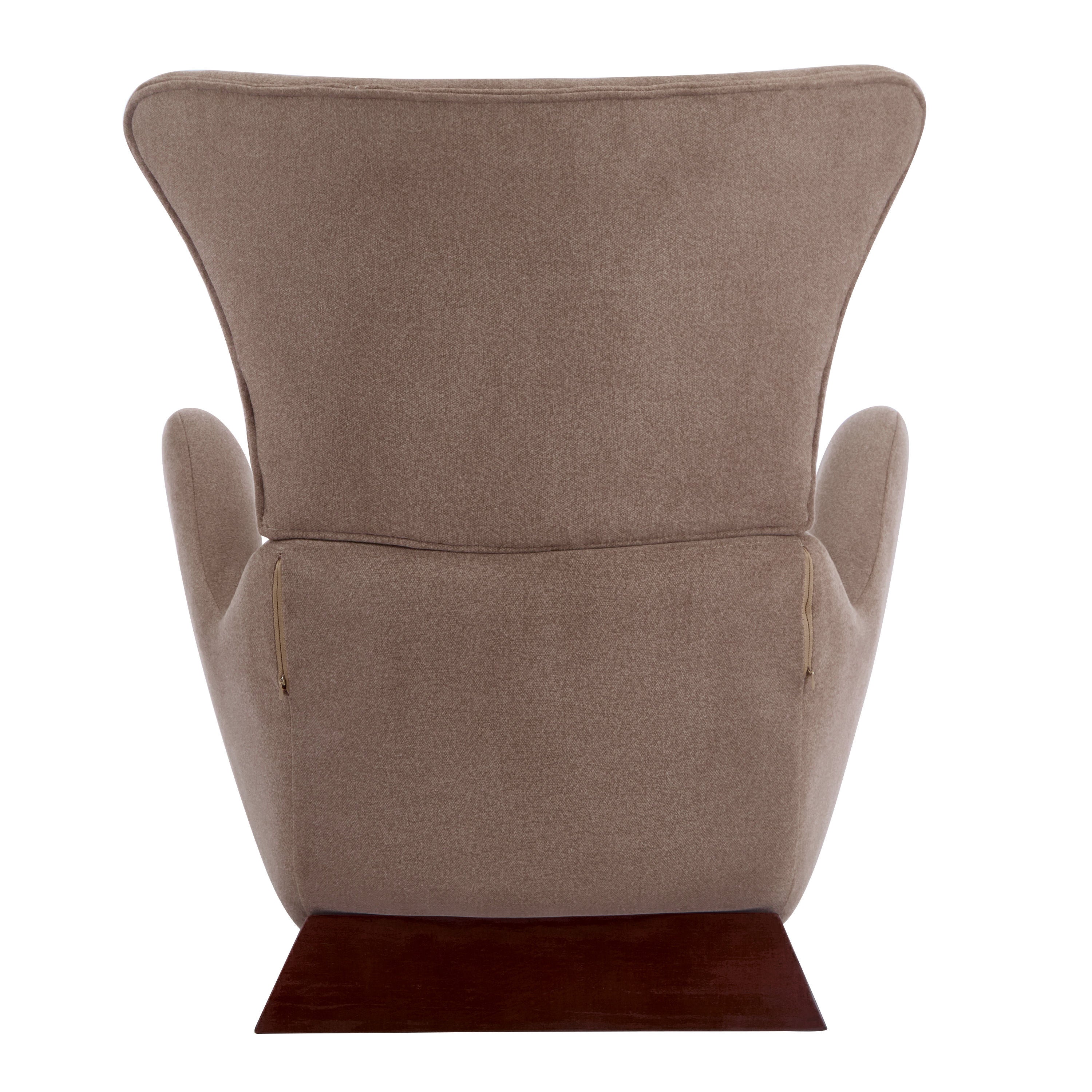 Modern Brown Polyester Accent Chair with Pet/Storage Space