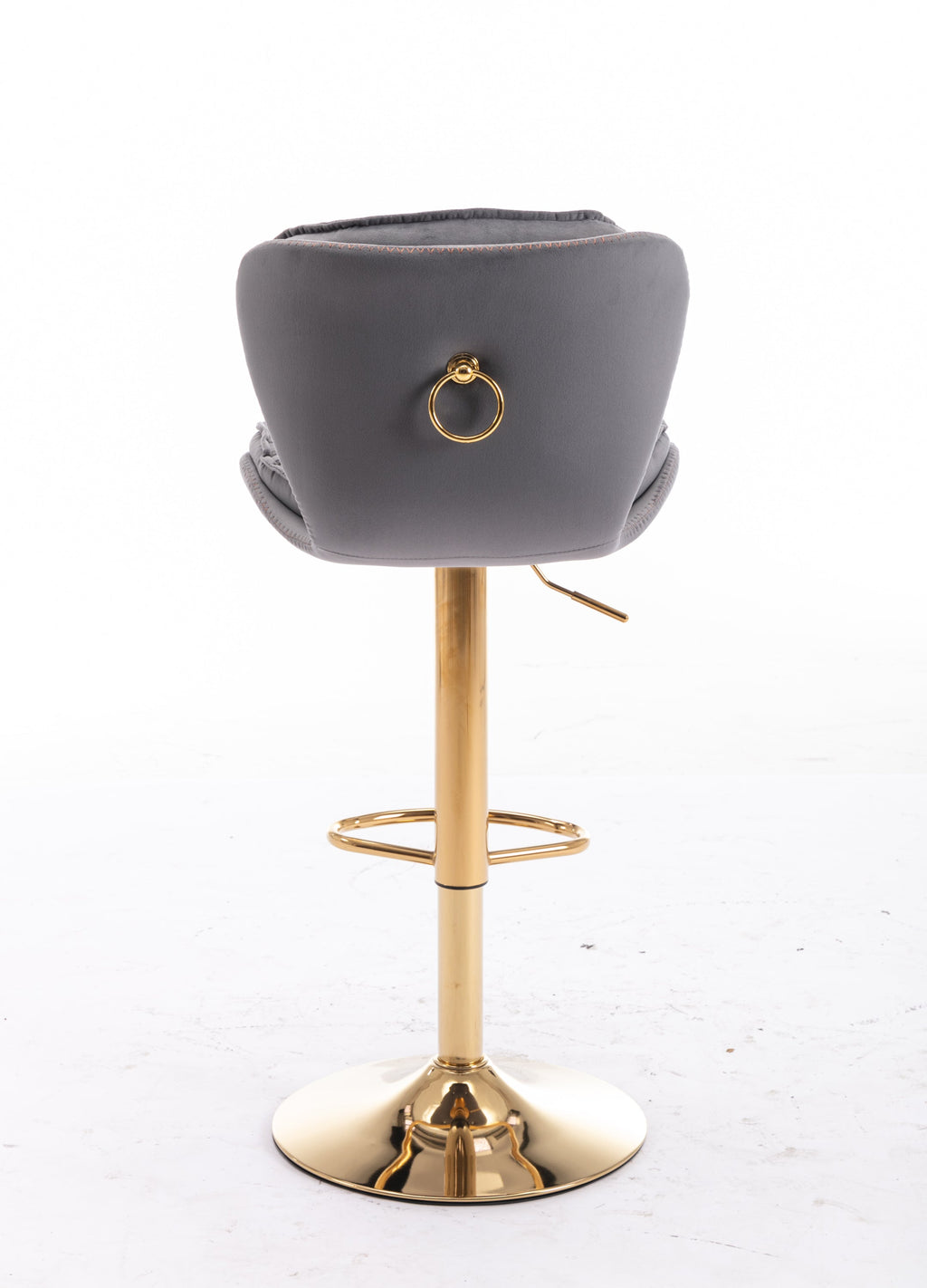 Bar Stools with Chrome Footrest and Base (Set of 2 )