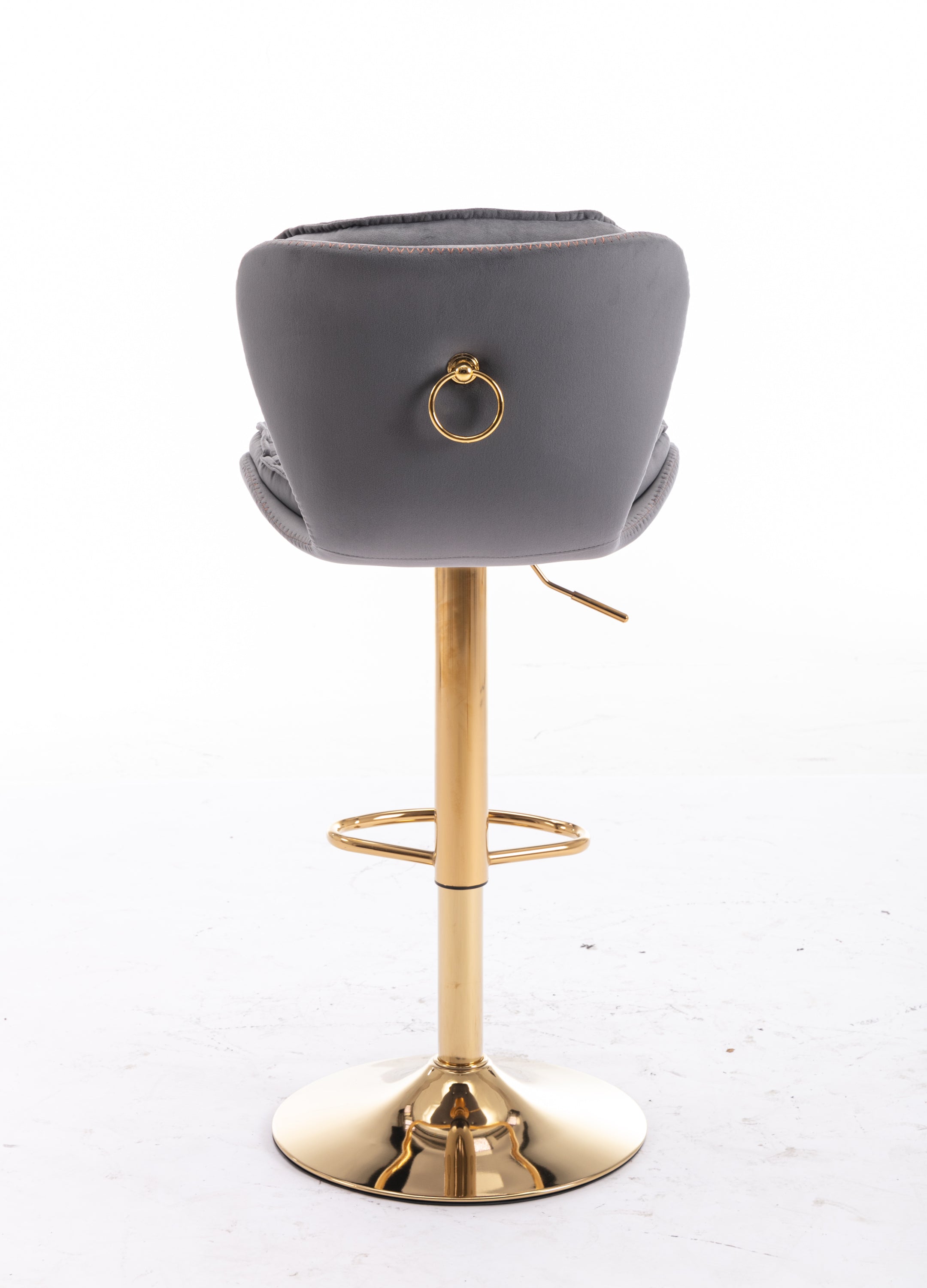 Bar Stools with Chrome Footrest and Base (Set of 2 )