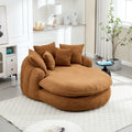 Oversized Oval Upholstered Bean Bag Sofa