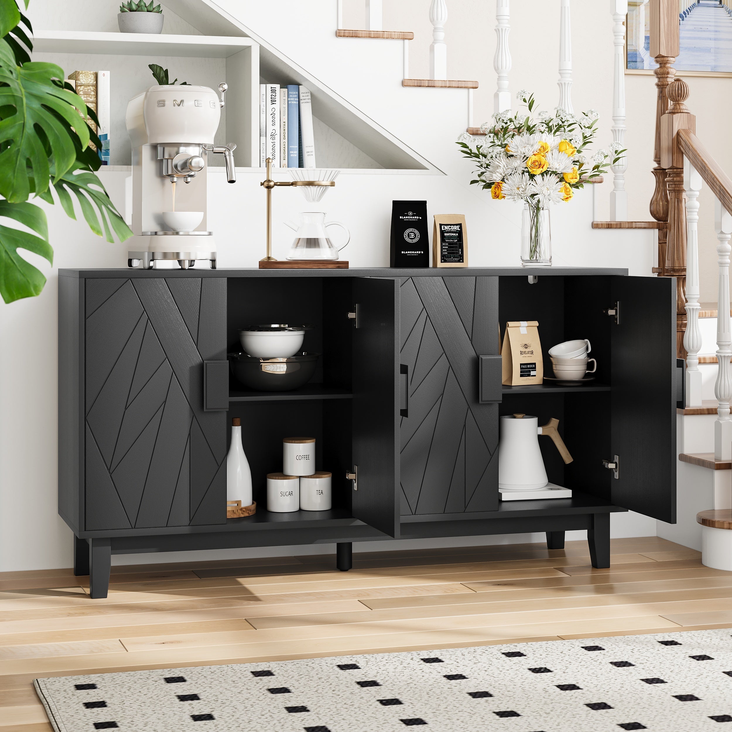 Medieval Modern Multifunctional Decorative Cabinet
