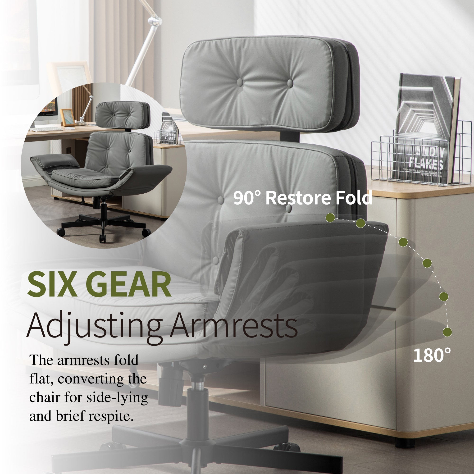 Pet Friendly Criss Cross Chair Swivel Task Office Chairs with Wide Seat