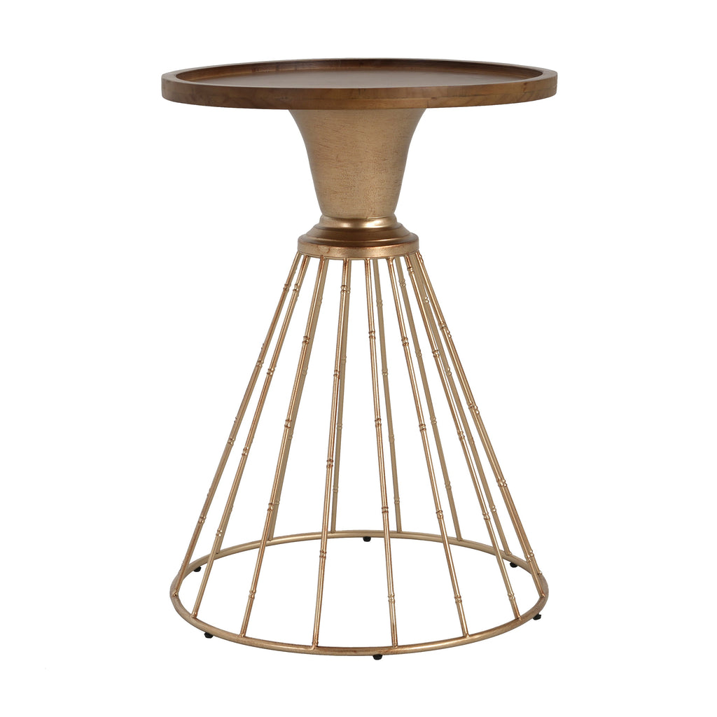Hollow Edge Retro Art Pine Side Table