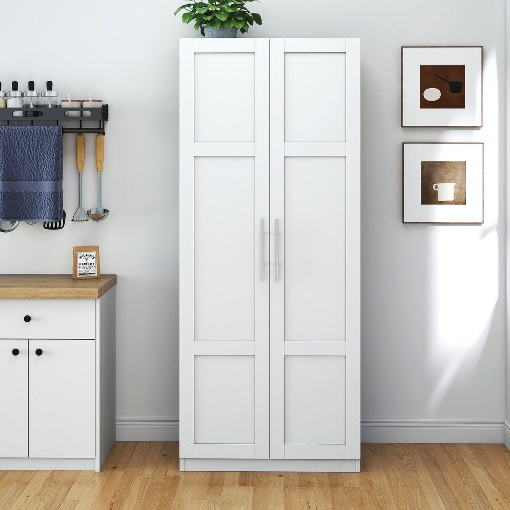 Kitchen Pantry Storage Cabinets with 2 Door and 3  Shelves