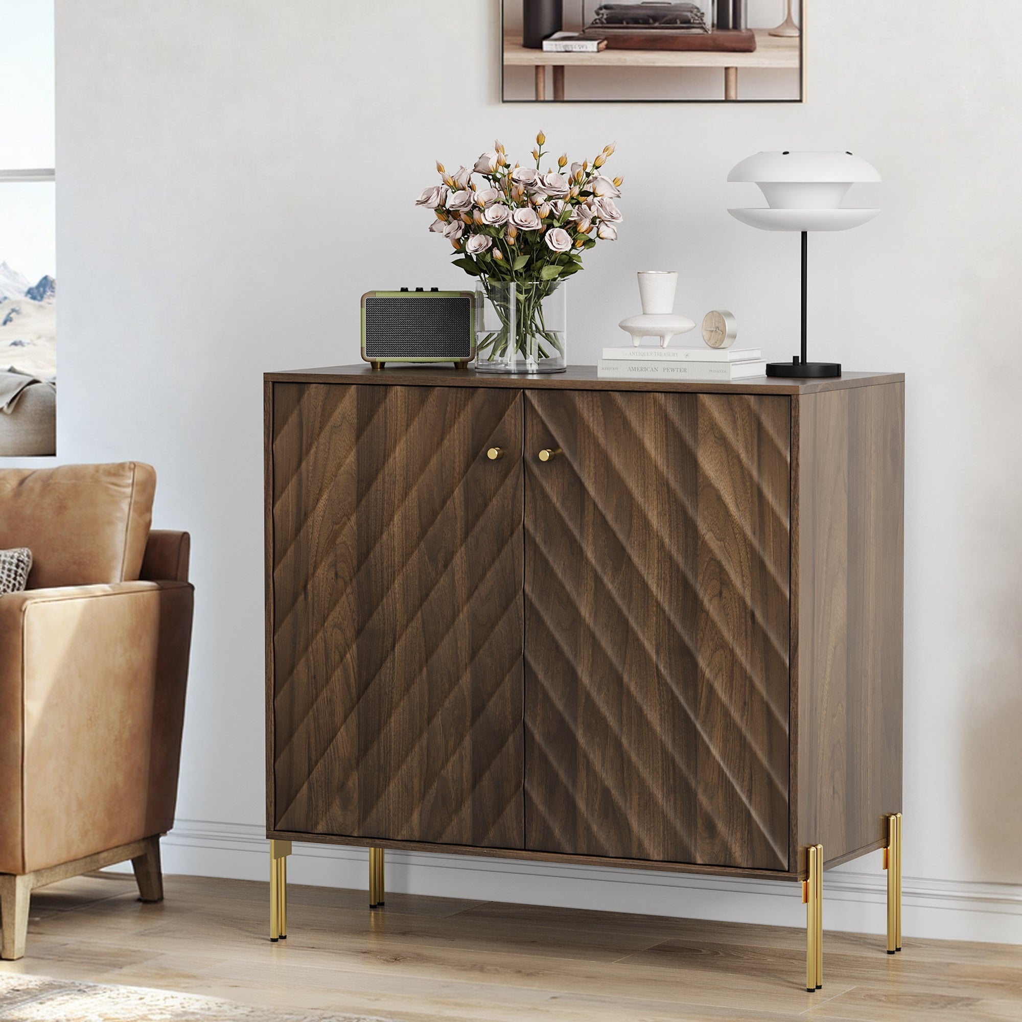 Mid-century Modern Style Buffet with Storage