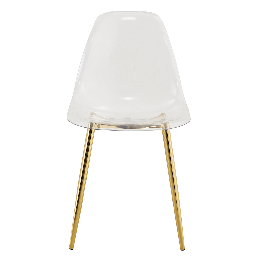 Modern Minimalist Transparent Metal Dining Chairs