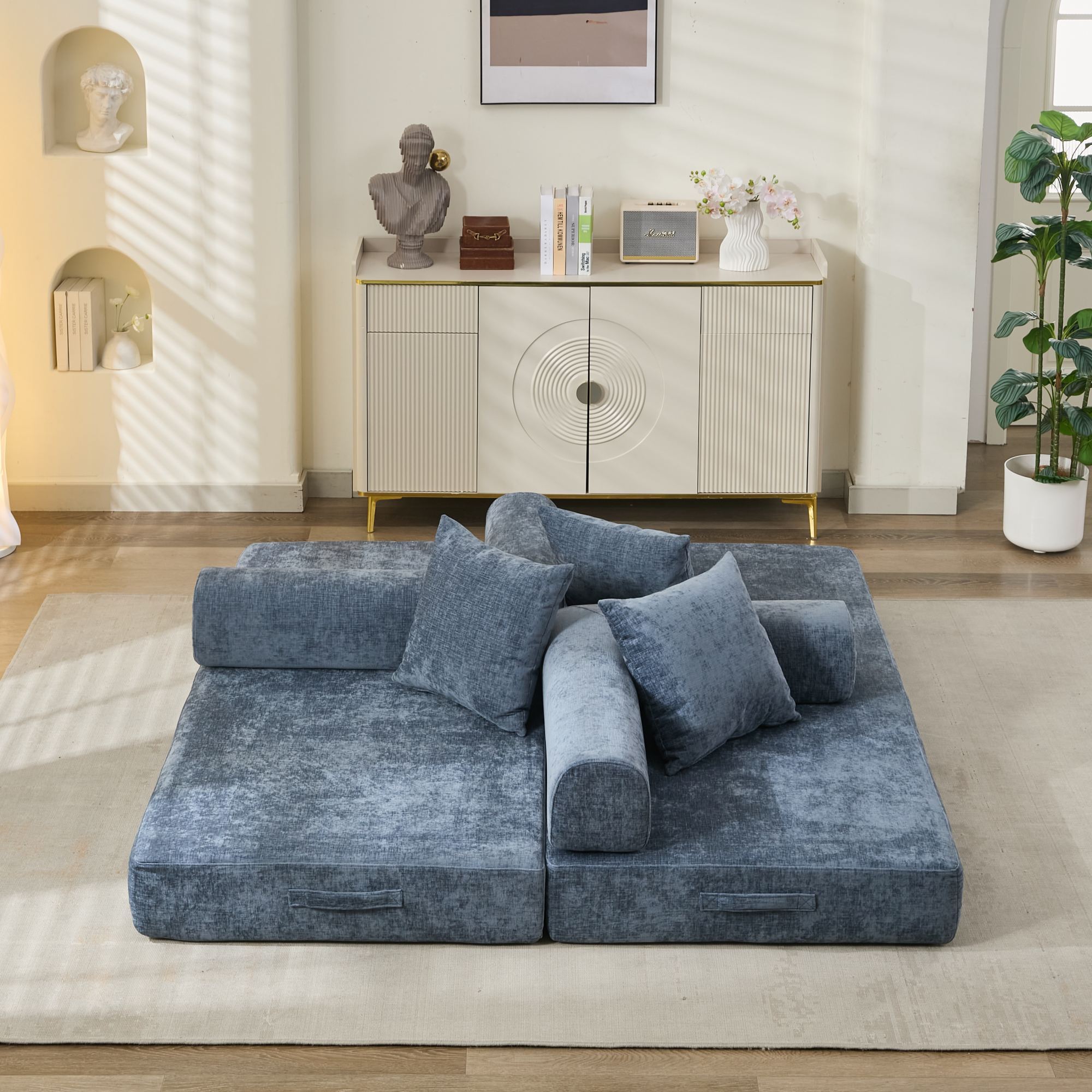 Comfy Convertible Folding Mattress Sofa Bed