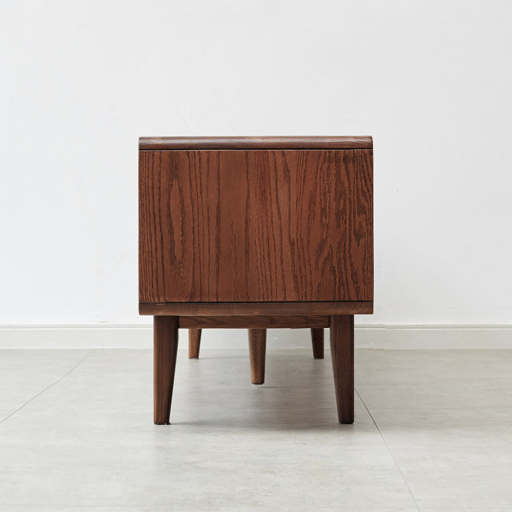 Walnut Color A Grade Oak TV Cabinet