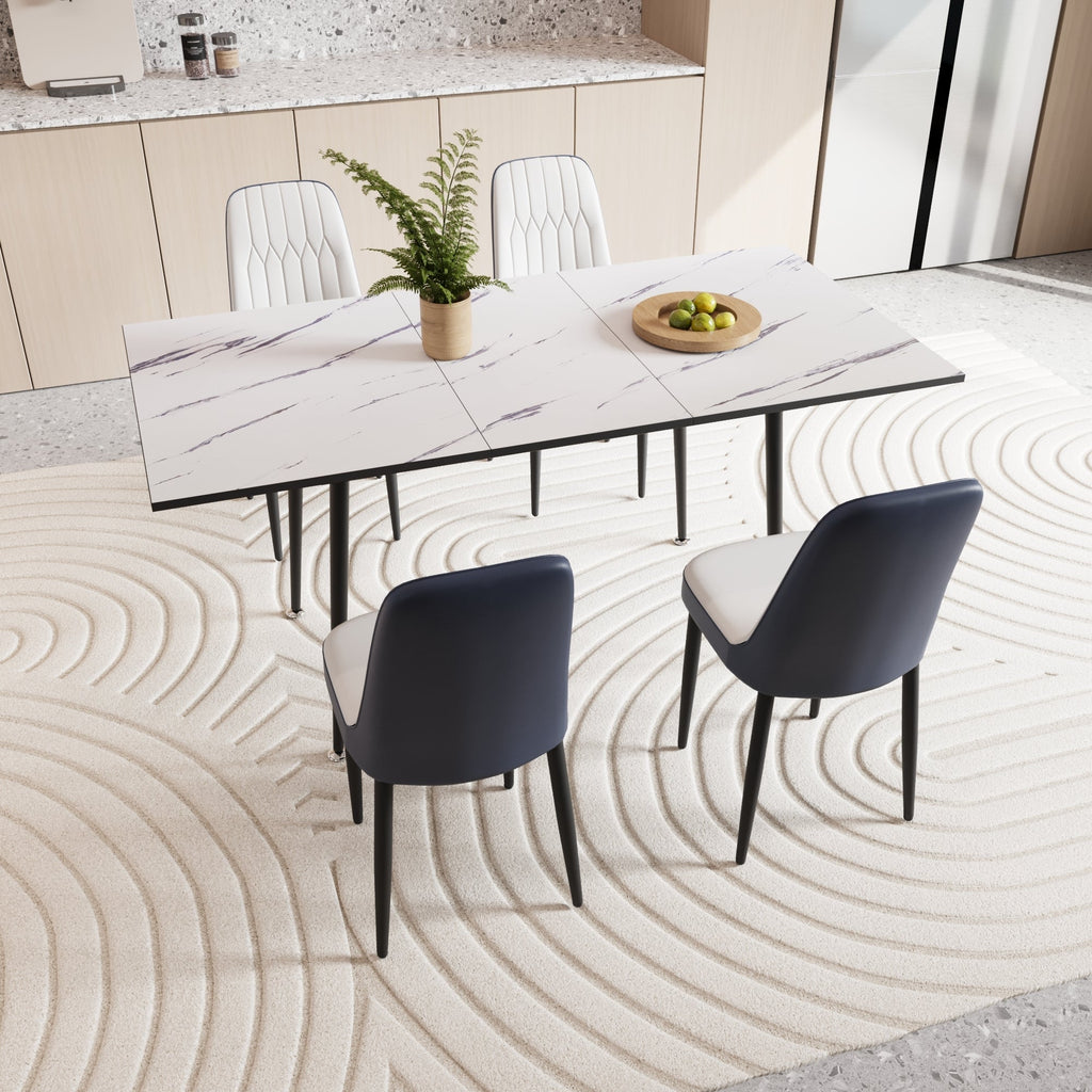 47'-63' Expandable Dining Table and Chair Set