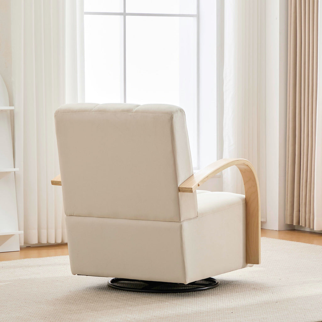 Modern Upholstered 360° Swivel Accent Chair