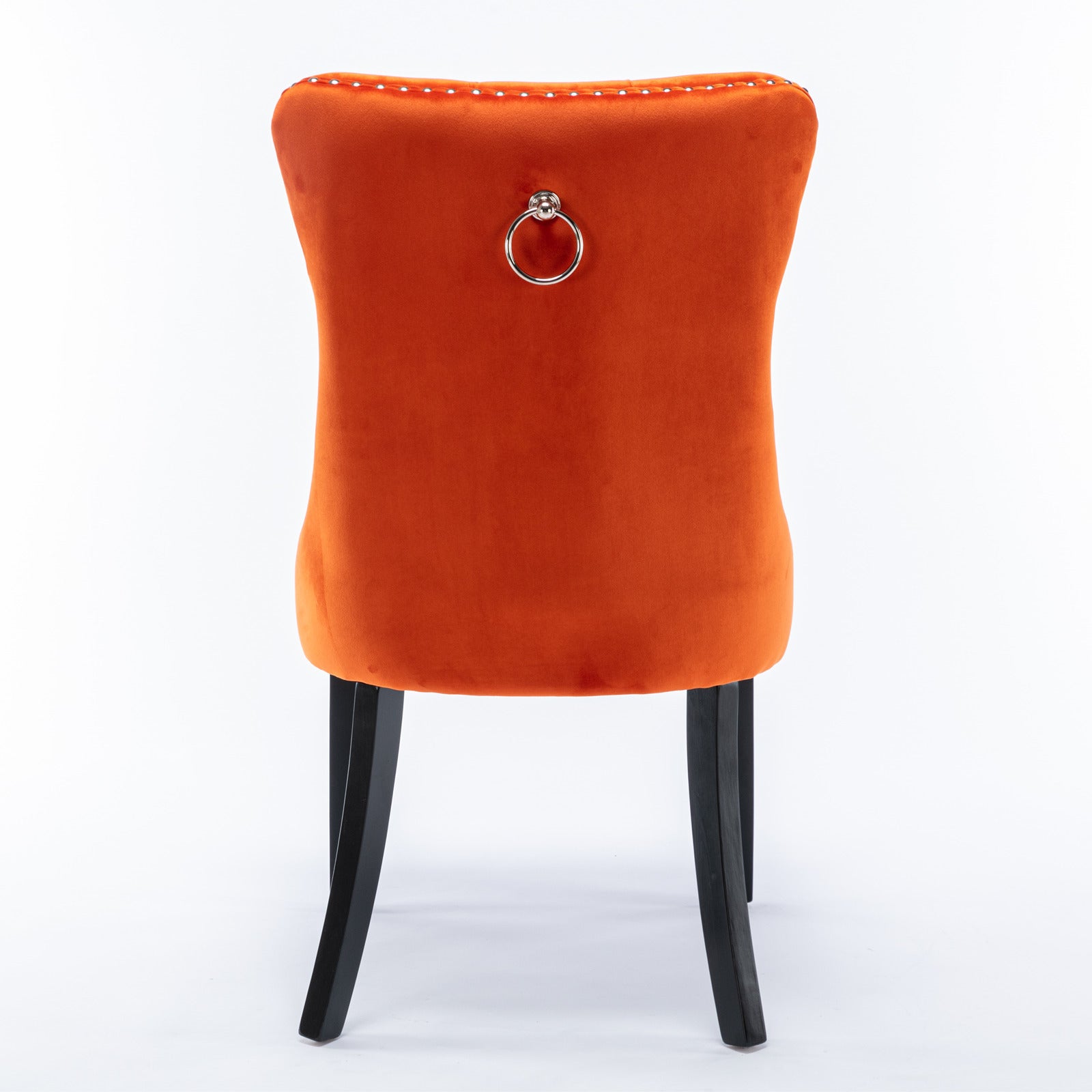 Modern High-end Tufted Solid Wood Velvet Dining Chair(Set of 2)