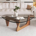 35.8' x 25.6' x 15.7' Mid Century Modern Glass Coffee Table