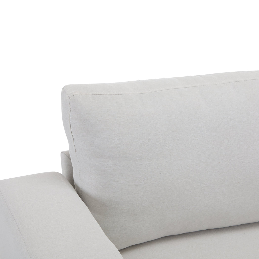 81'' Modern Square Arm Sofa with Soft Fabric Upholstery