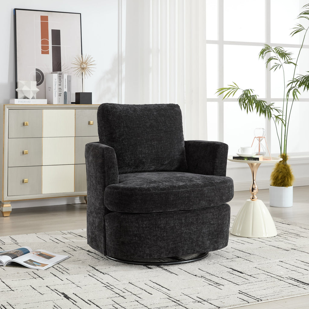 Swivel Chenille Fabric Sofa Chair