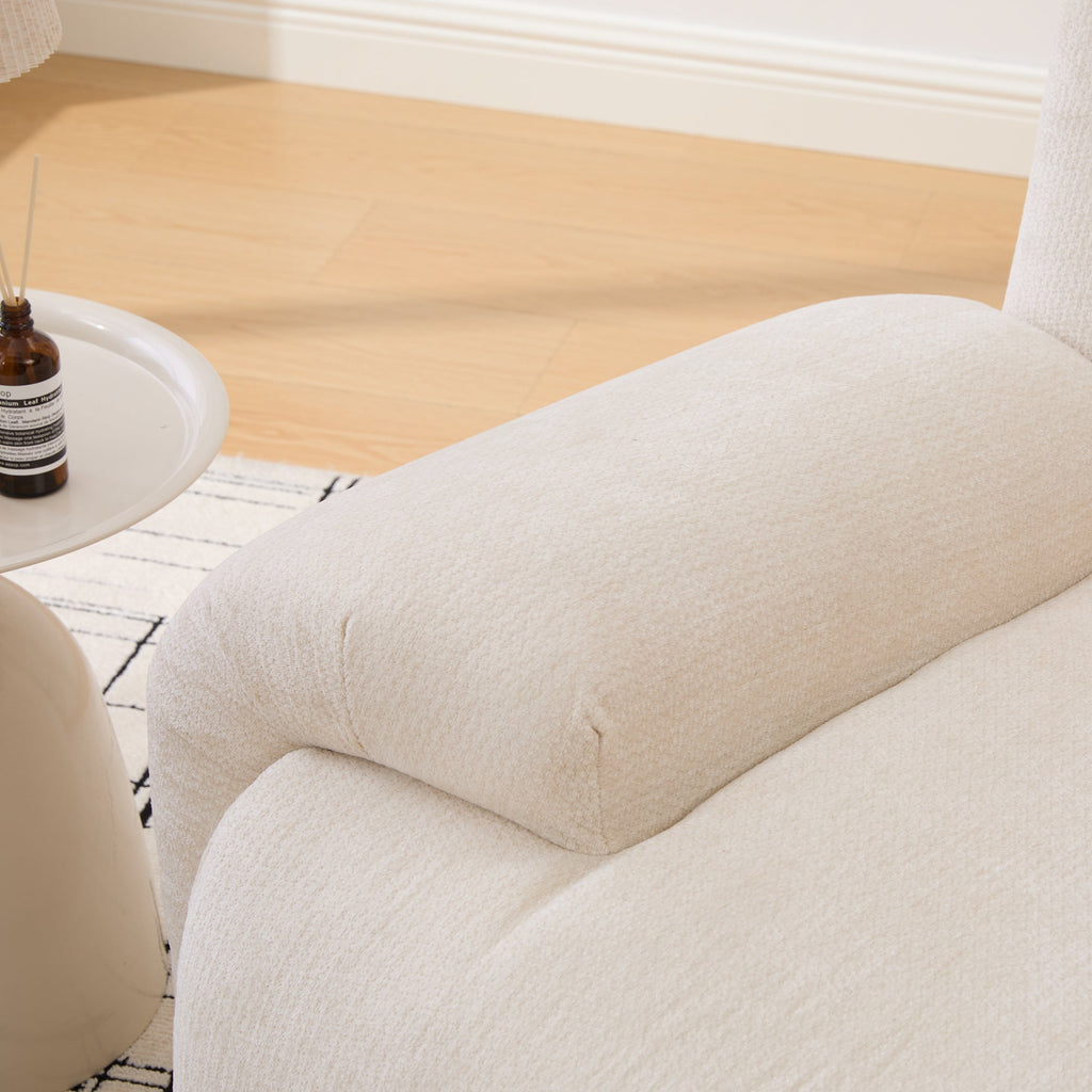 Modern Chenille Vertical Stripe Accent Chair