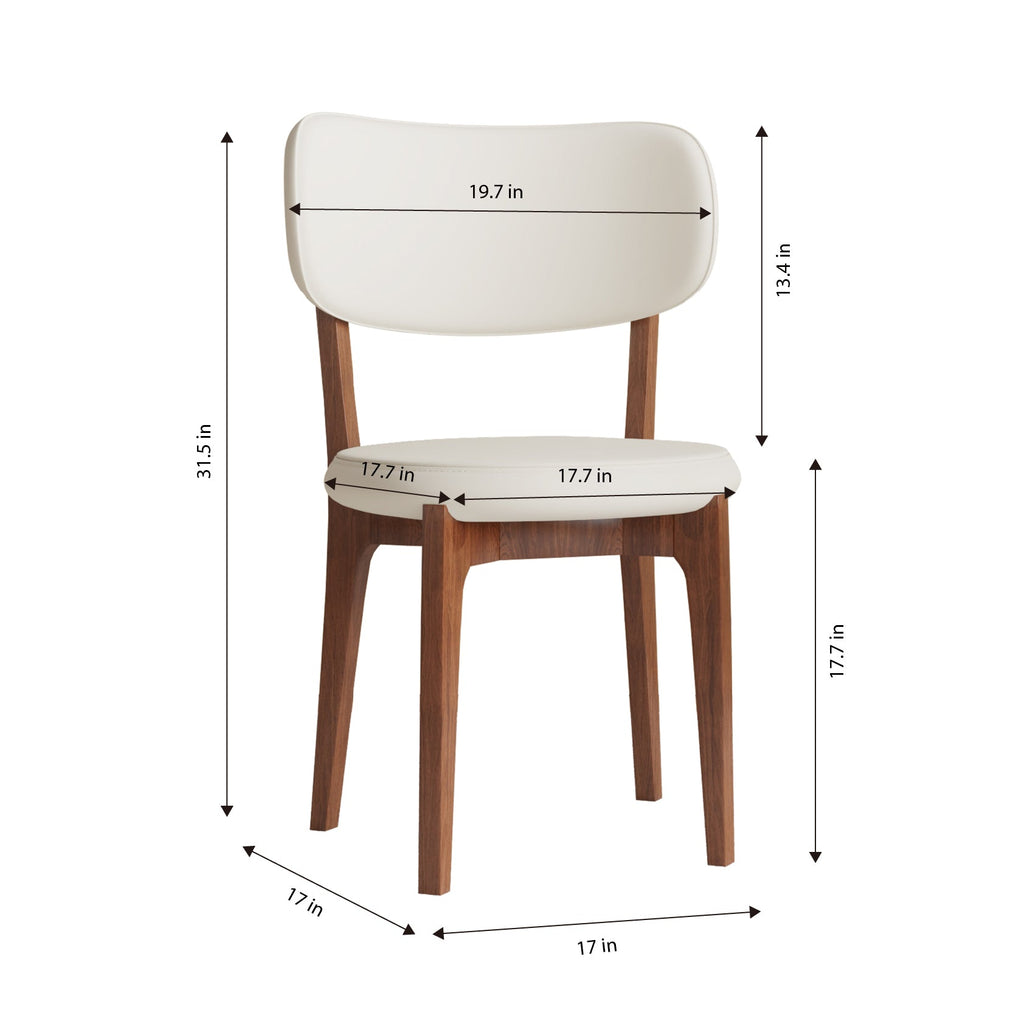 Modern PU Leather Dining Chairs (Set of 2)