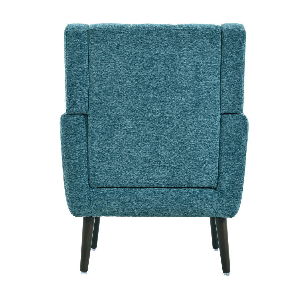Mid-Century Chenille Accent Chair – Comfy Reading Chair with Lounge Style