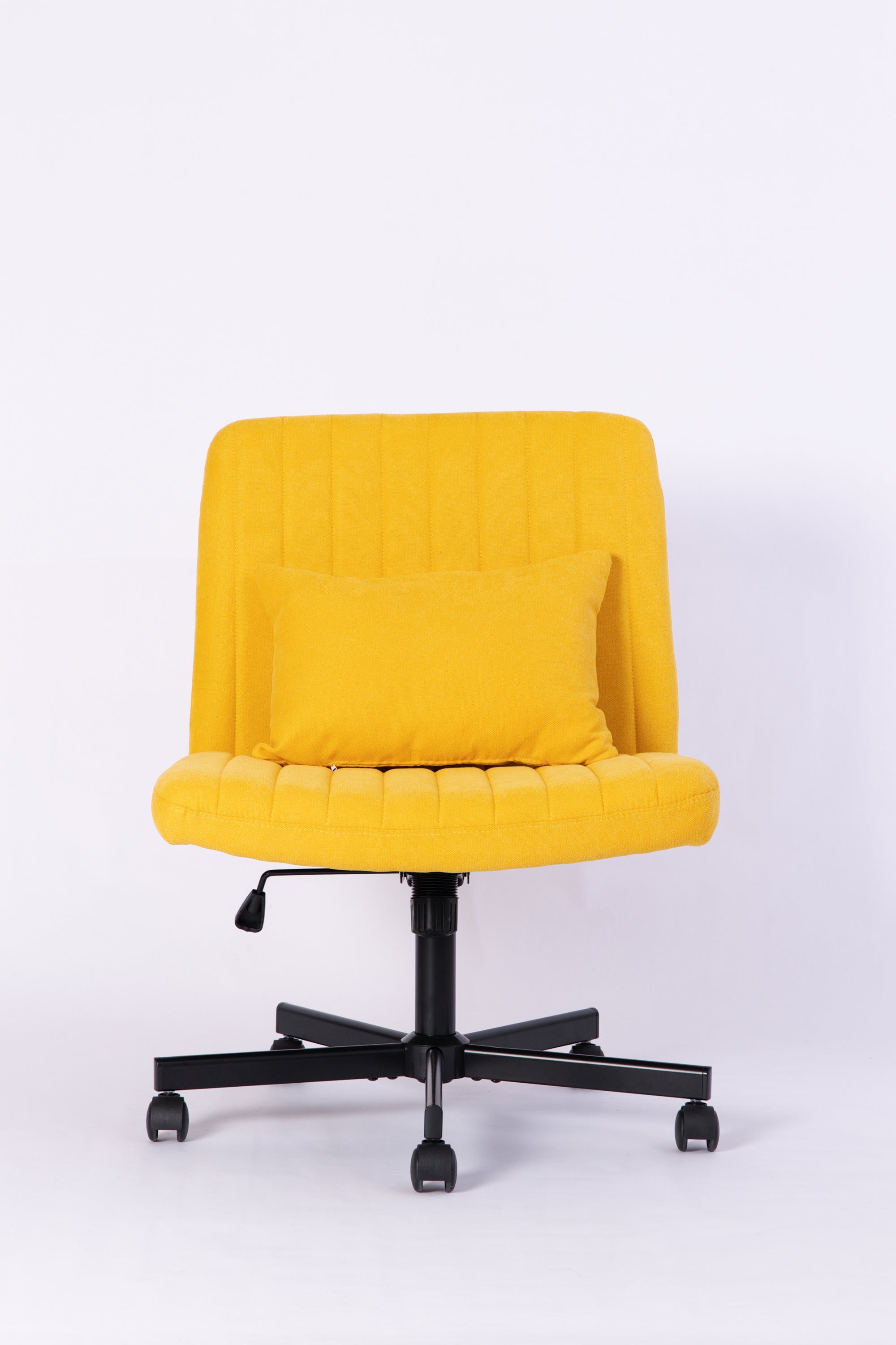 Criss Cross Armless Office Chair with Wheels