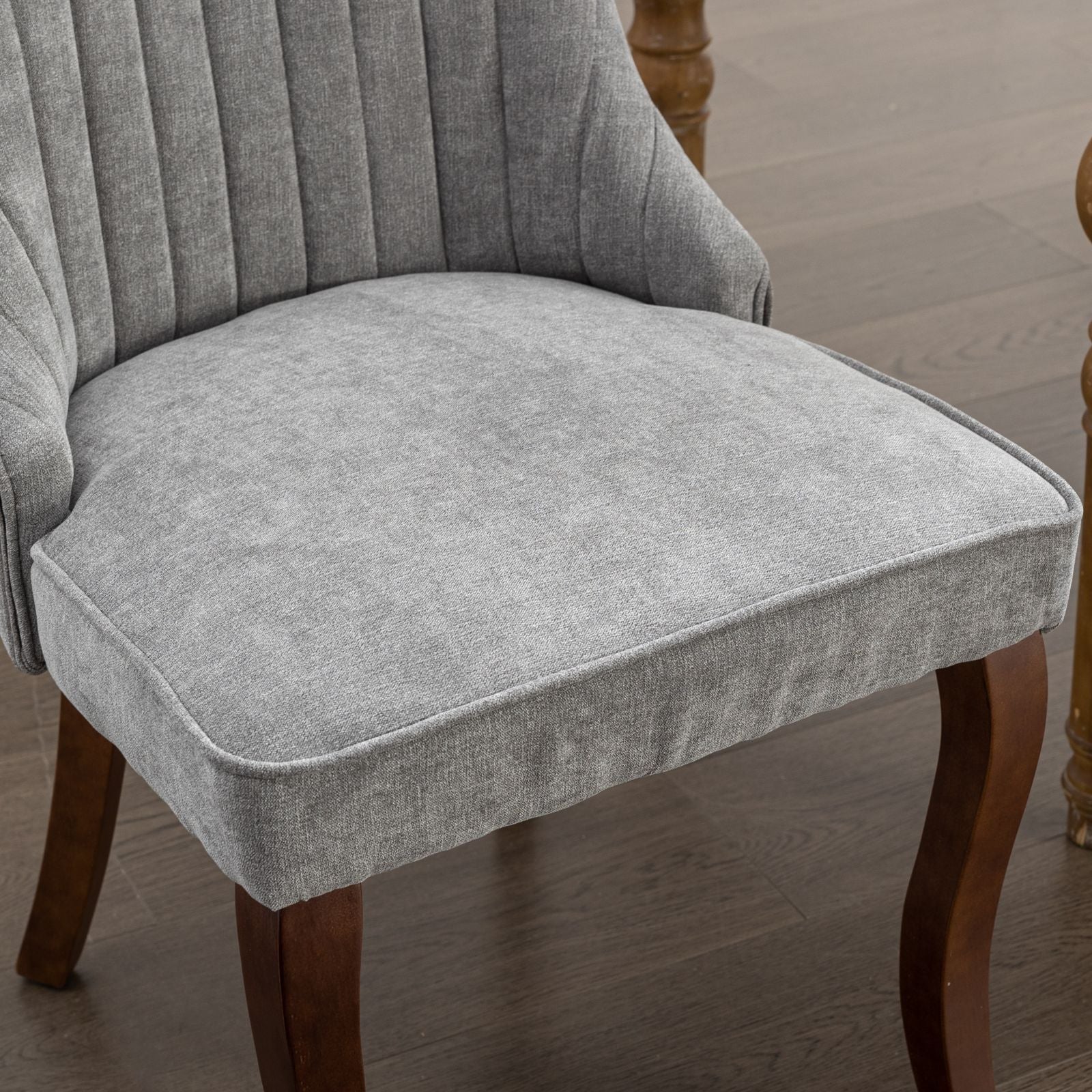Rayon Cloth Flocking Velvet/Linen Dining Chairs (Set of 2)