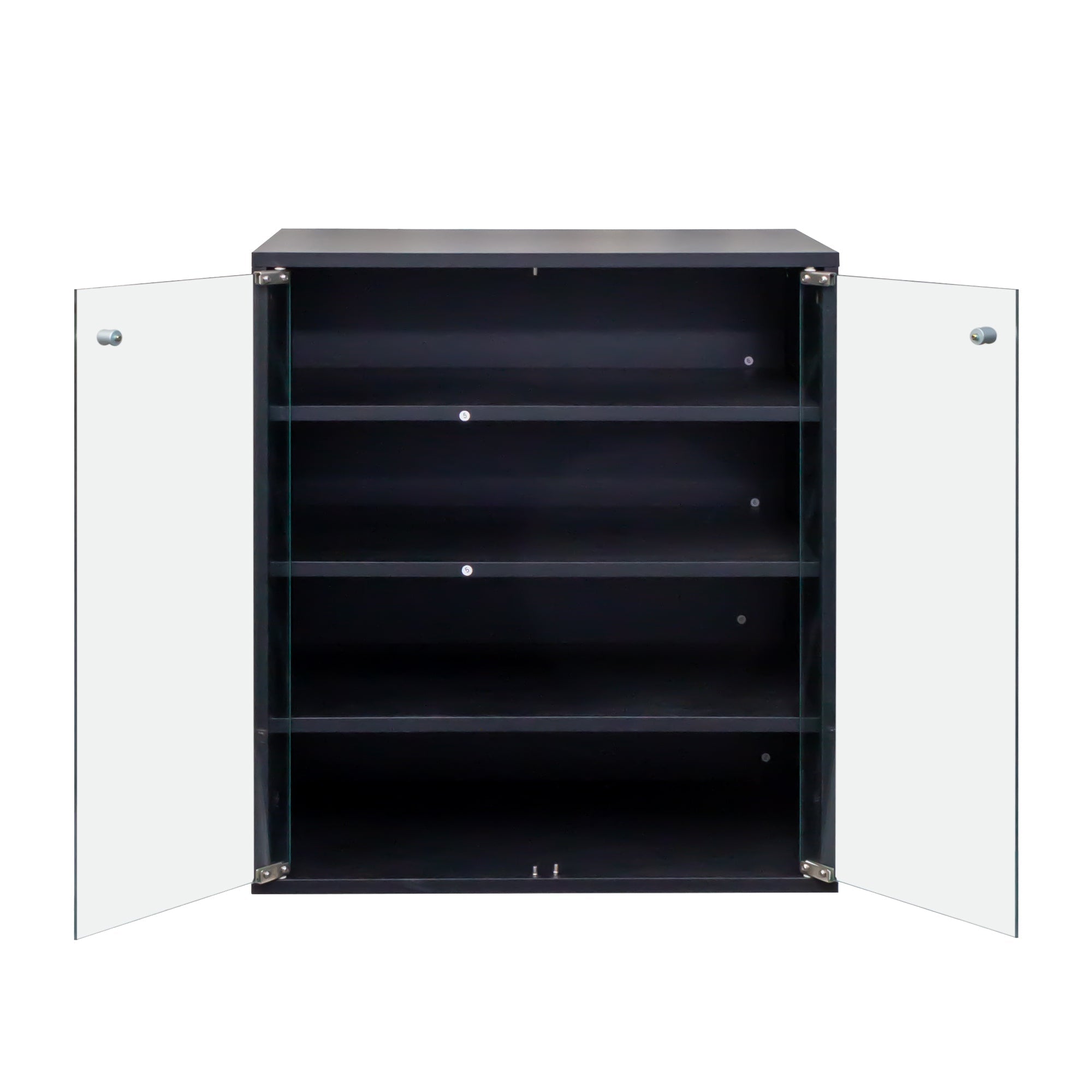 Wooden Stackable Shoe Storage Box with Glass Door