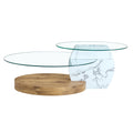 Contemporary Artistic Double Layer Coffee Table