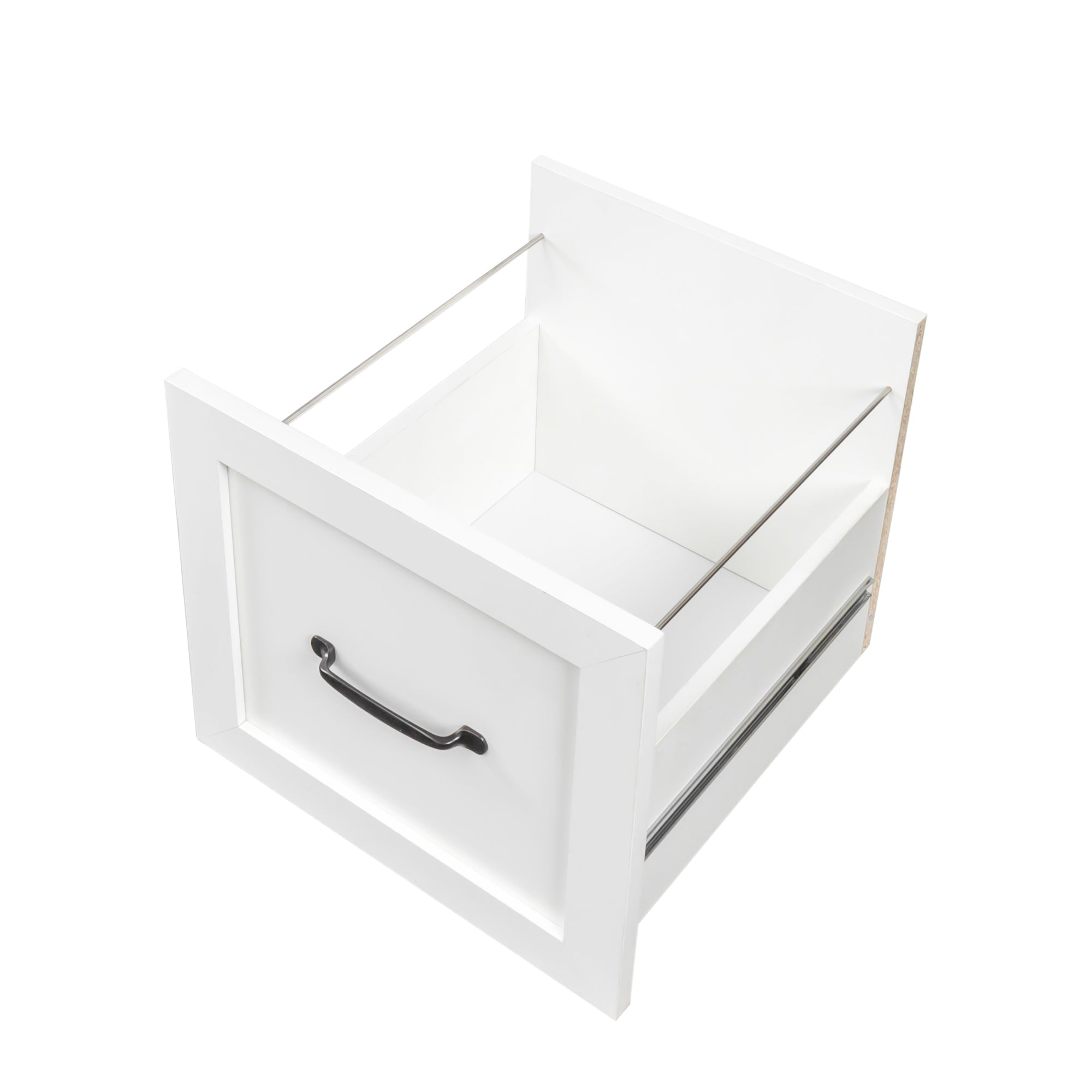 Space-Saving Home Office Computer Workstation with Storage Shelves