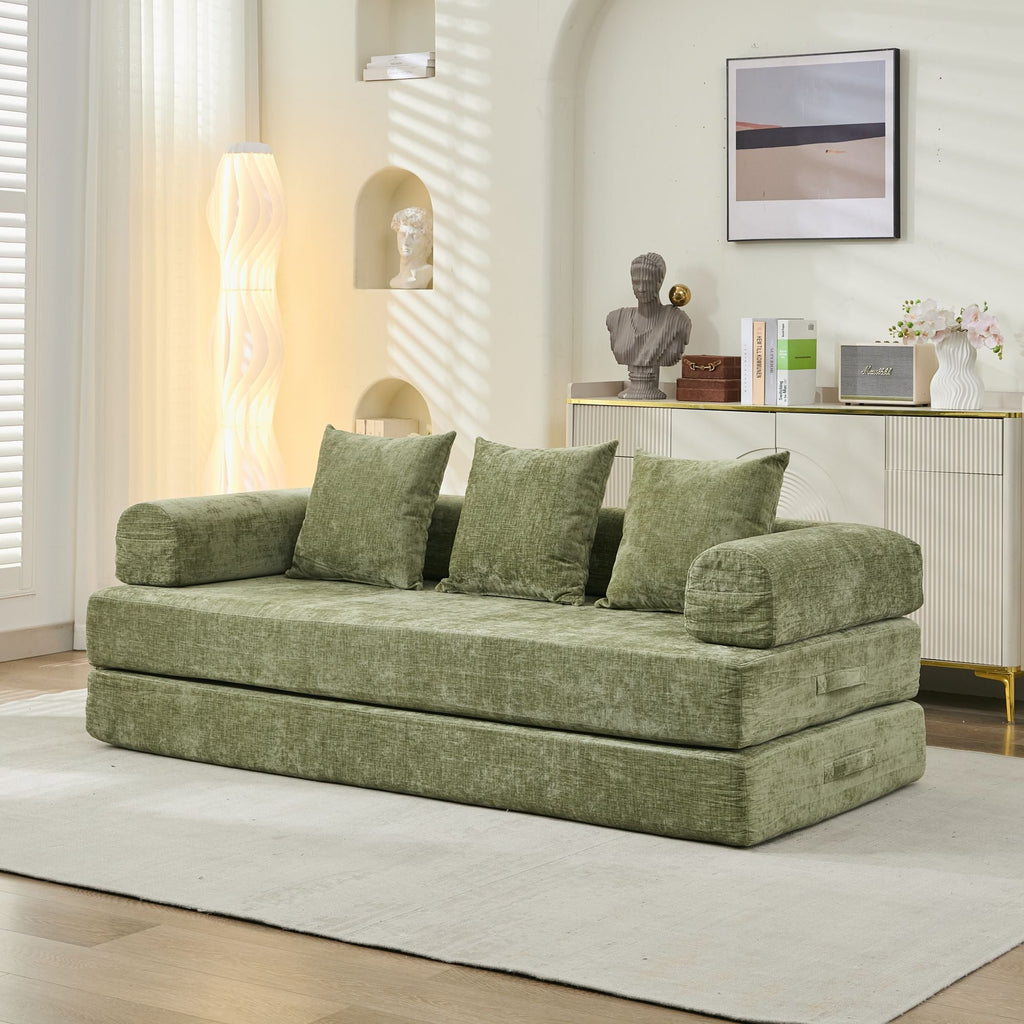 Comfy Convertible Folding Mattress Sofa Bed