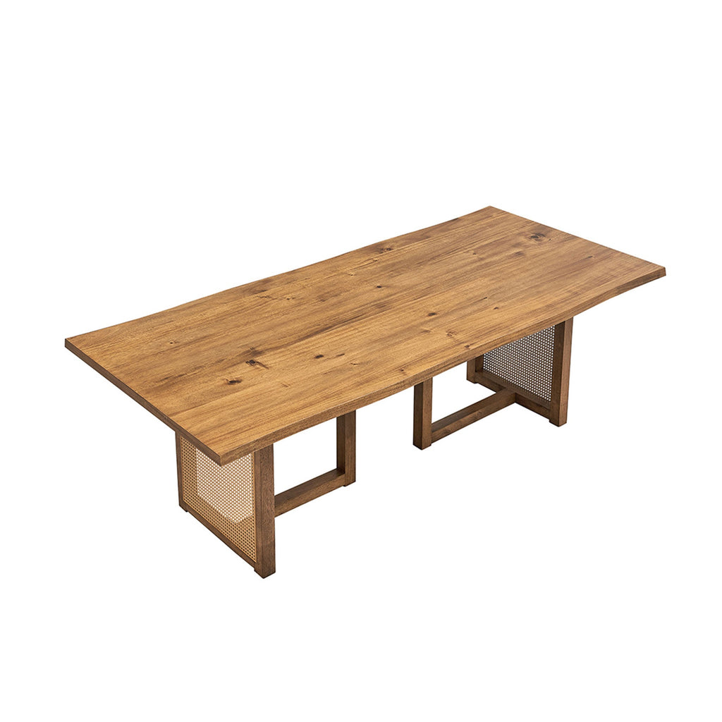 86.61 Inch Oversize Rectangular Waves Dining Table