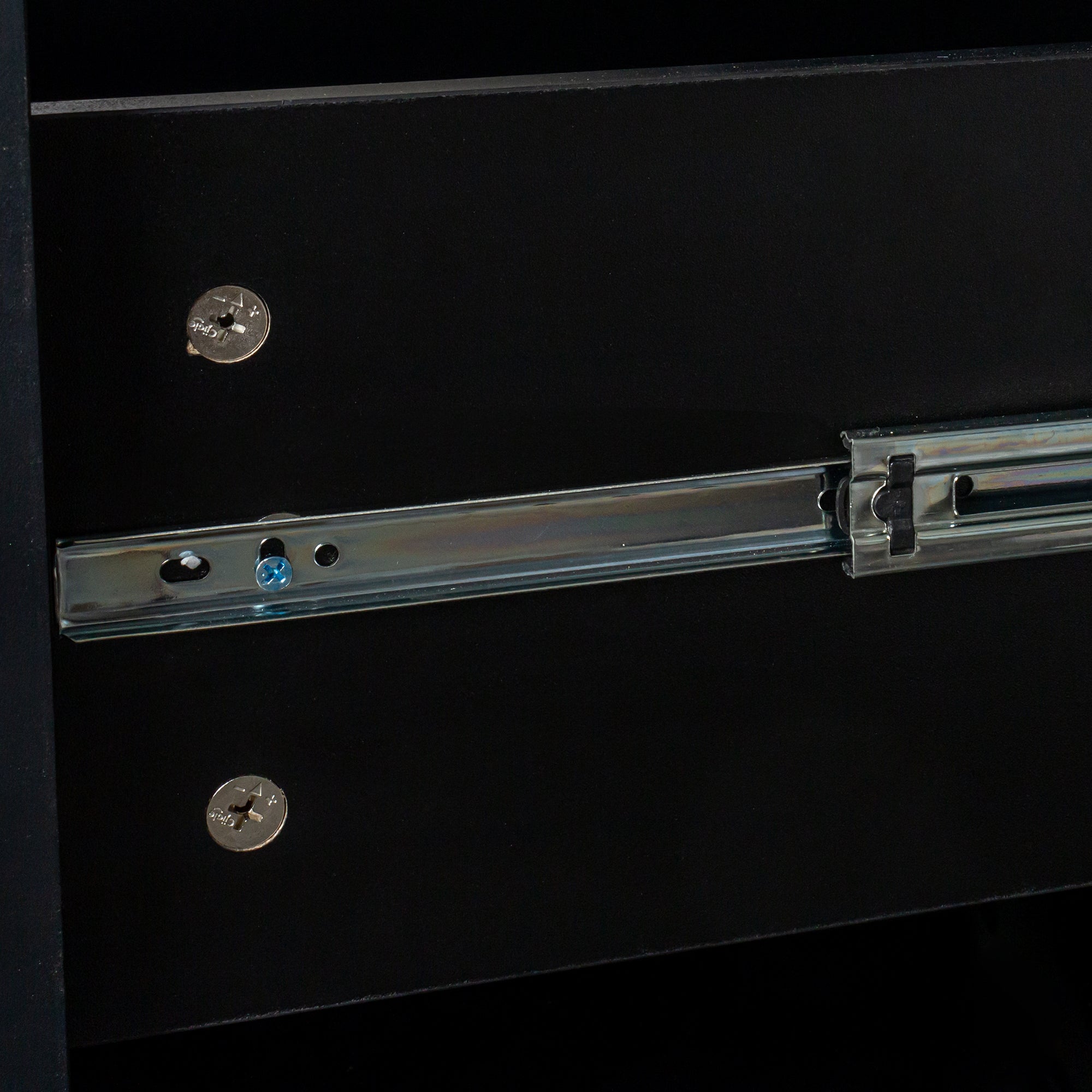 Space-Saving Home Office Computer Workstation with Storage Shelves