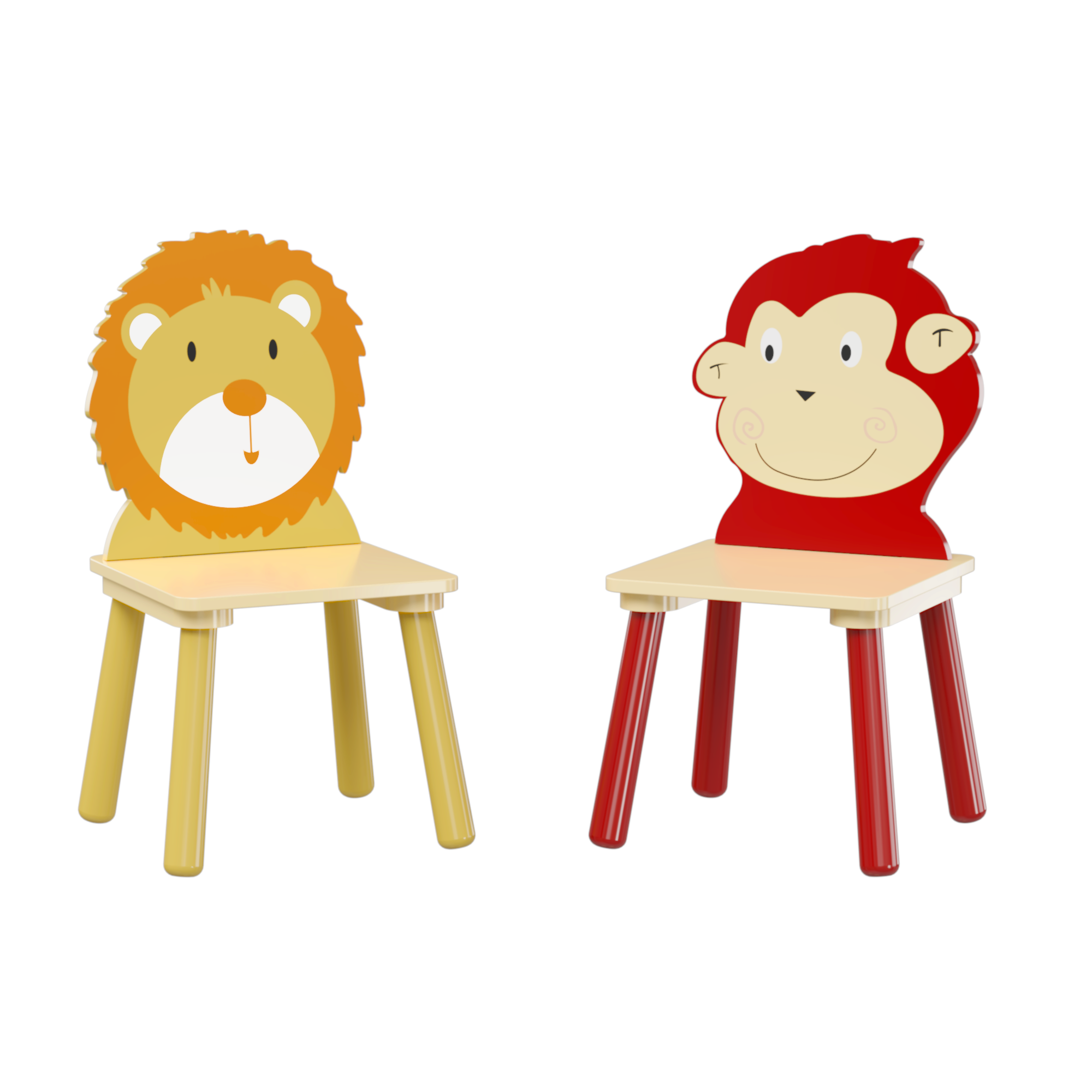 Kids Wooden Table and 2 Chairs Set