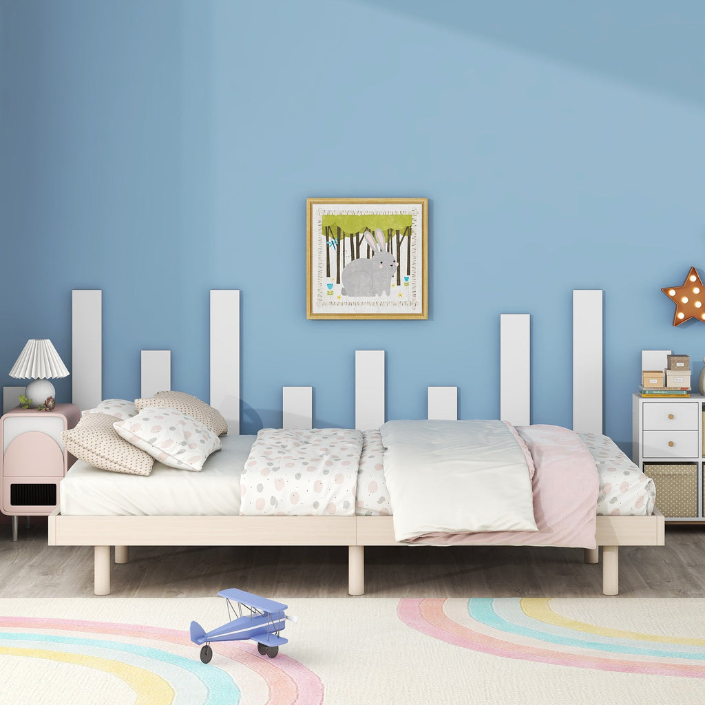 Modern Design Full Floating Platform Bed Frame