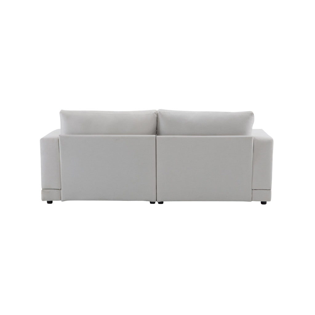 81'' Modern Square Arm Sofa with Soft Fabric Upholstery