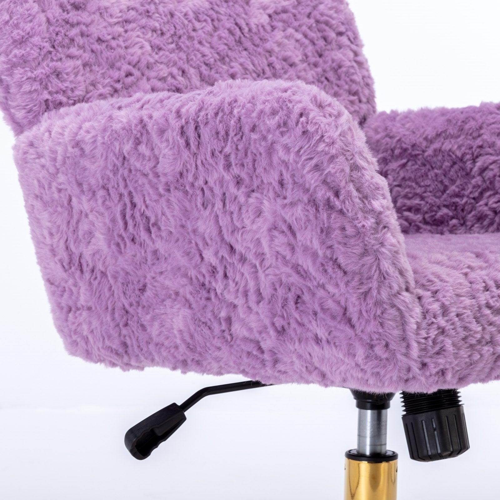 Violet Velve Home Office Chair with Golden Metal Base