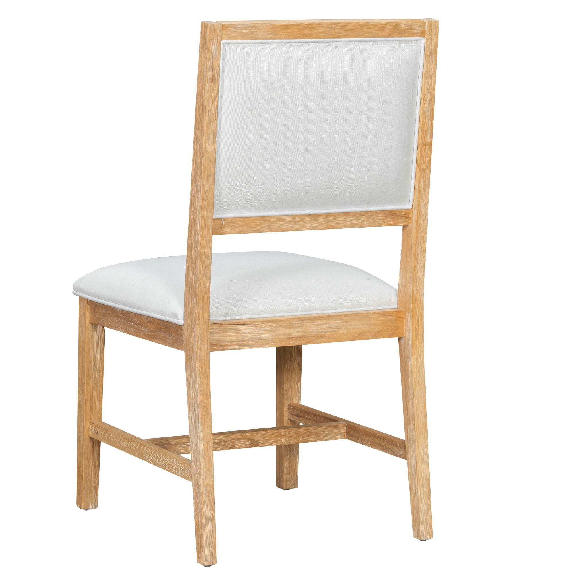 5-Piece Farmhouse Extendable Dining Table Set with 4 Upholstered Chairs
