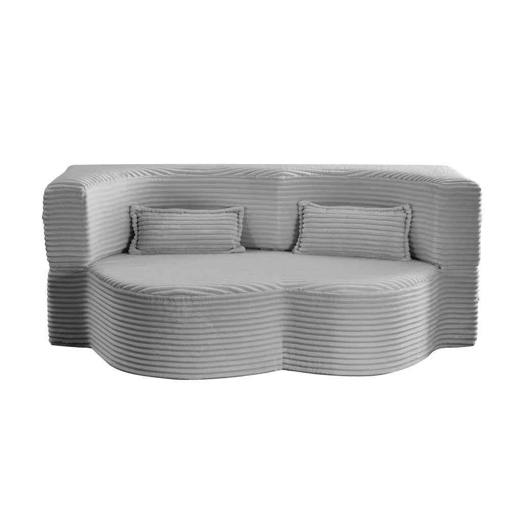 Full Size Convertible Floor Sleeper Sofa Bed