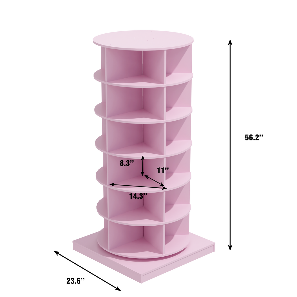 Modern 360° Rotating Shoe Cabinet 6/7 Layers Space Saver