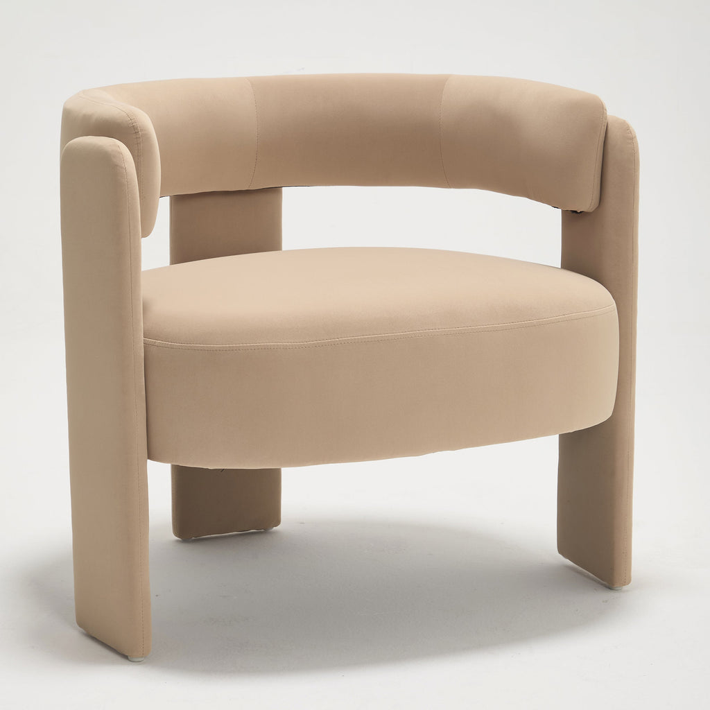 Mid-Century Velvet Comfy Single Sofa Accent Chair