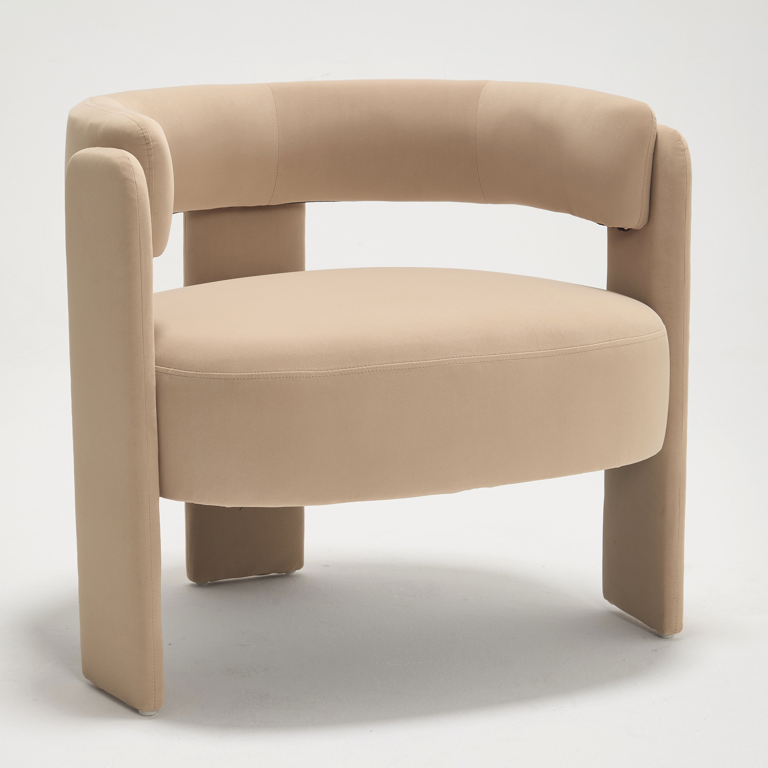 Mid-Century Velvet Comfy Single Sofa Accent Chair