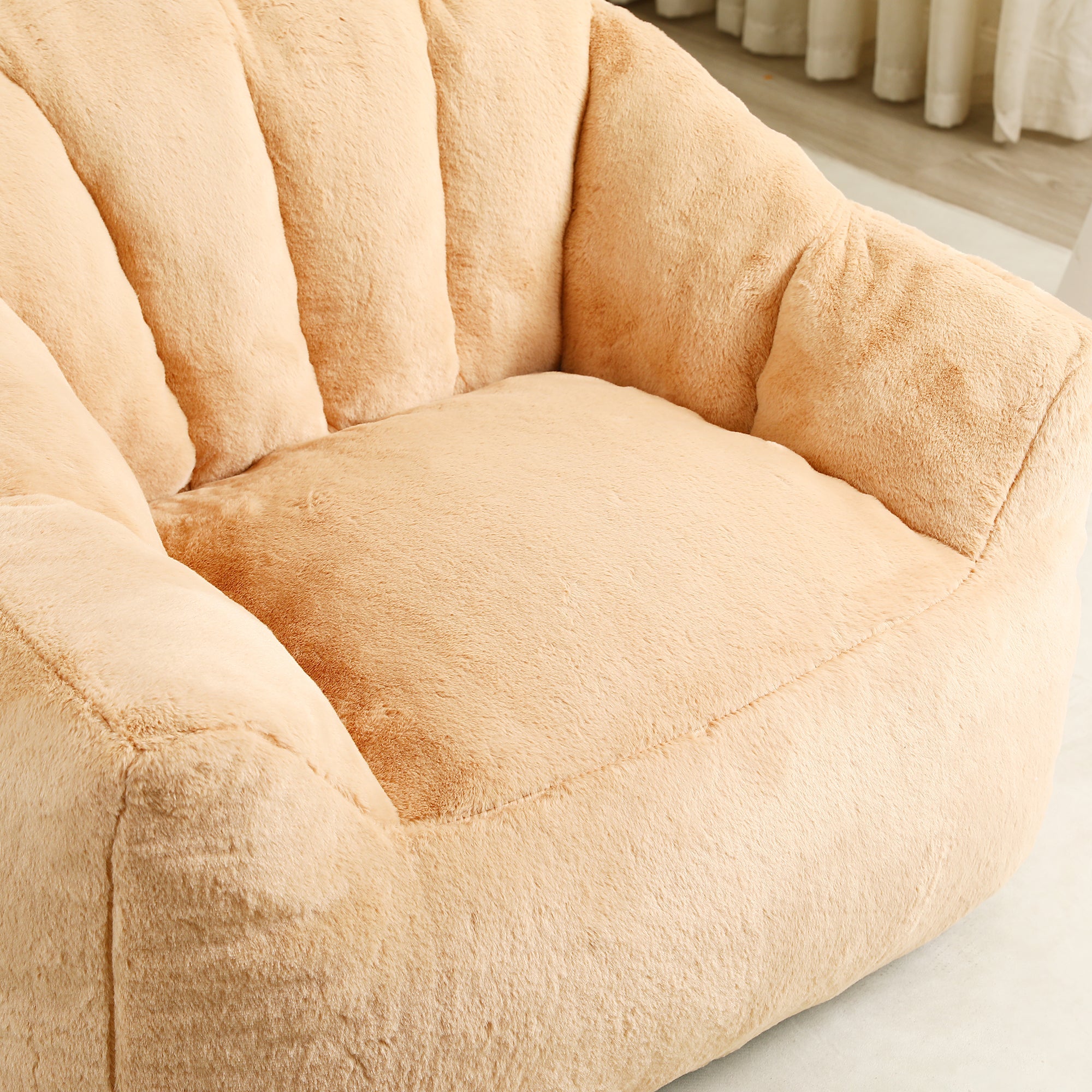 Bean Bag Sofa Chair with Armrests Stuffed