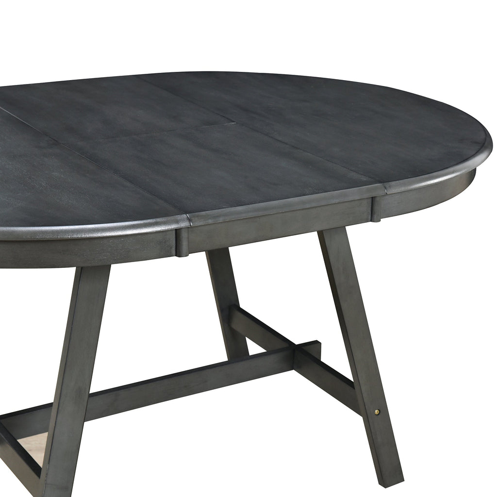Modern Farmhouse 5-Piece Wood Dining Table Set