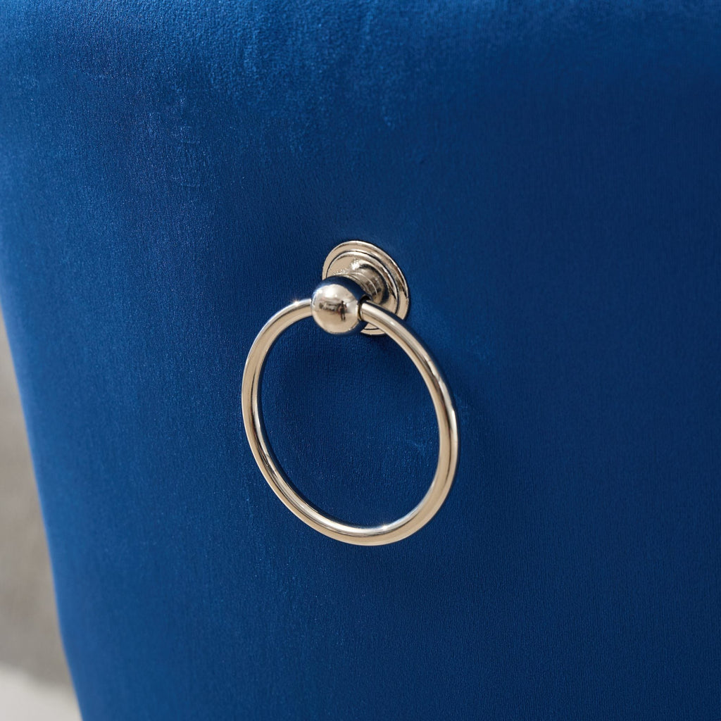 Modern Upholstered Swivel Velvet Barstools (Set of 2)