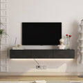Floating TV Stand Wall Mounted with 16 Color LED