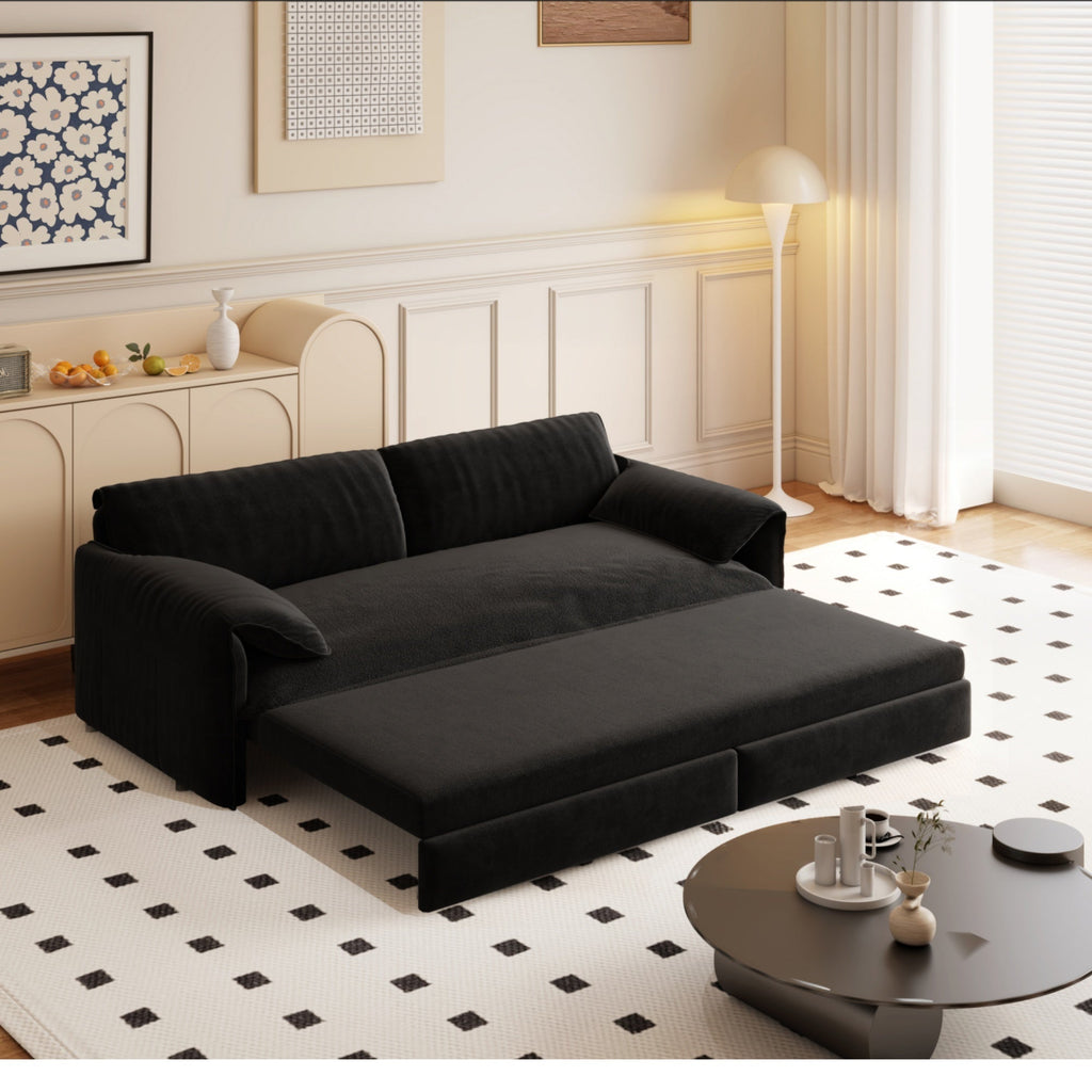 3-in-1 Convertible Sleeper Sofa with Side Storage